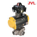 steam control Gas , liquid 4 inch flange pneumatic three-way ball valve